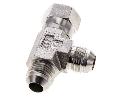 JIC T-koppeling UNF 3/4''-16 binnendraad x buitendraad RVS 350 bar (4917.5psi)