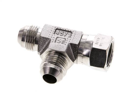 JIC T-koppeling UNF 3/4''-16 binnendraad x buitendraad RVS 350 bar (4917.5psi)