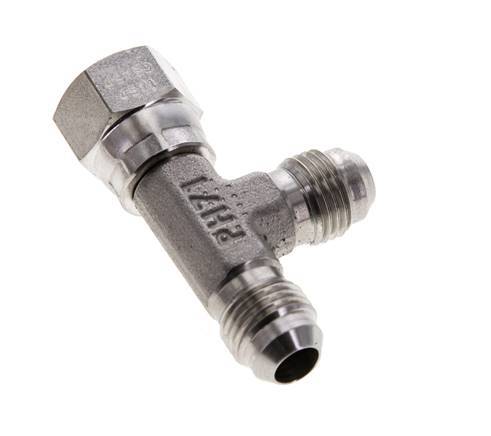 JIC T-koppeling UNF 9/16''-18 binnendraad x buitendraad RVS 350 bar (4917.5psi)