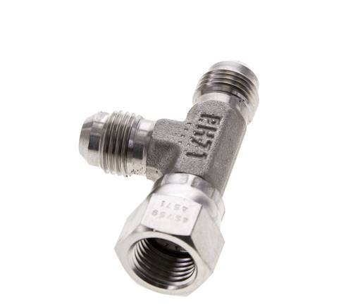JIC T-koppeling UNF 9/16''-18 binnendraad x buitendraad RVS 350 bar (4917.5psi)