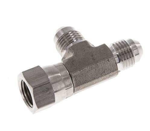 JIC T-koppeling UNF 1/2''-20 binnendraad x buitendraad RVS 350 bar (4917.5psi)