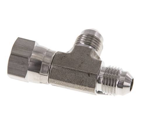JIC T-koppeling UNF 1/2''-20 binnendraad x buitendraad RVS 350 bar (4917.5psi)