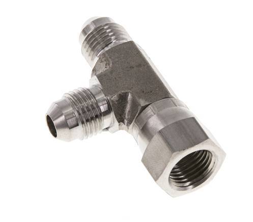 JIC T-koppeling UNF 1/2''-20 binnendraad x buitendraad RVS 350 bar (4917.5psi)