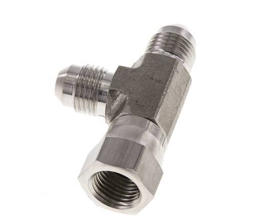 JIC T-koppeling UNF 1/2''-20 binnendraad x buitendraad RVS 350 bar (4917.5psi)