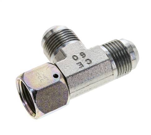 JIC T-koppeling UN 1-1/16''-12 Binnendraad x Buitendraad Staal 350 bar (4917.5psi)
