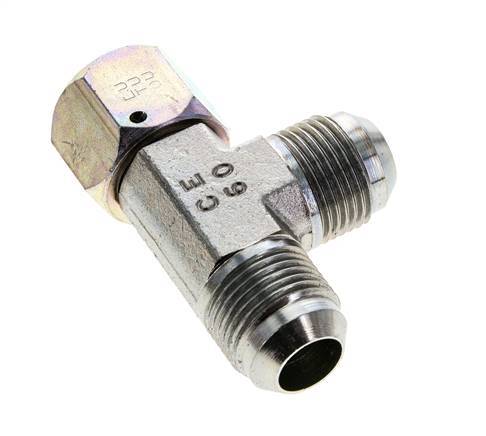 JIC T-koppeling UN 1-1/16''-12 Binnendraad x Buitendraad Staal 350 bar (4917.5psi)