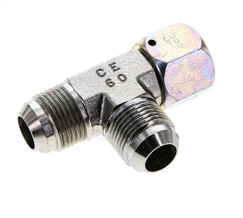 JIC T-koppeling UN 1-1/16''-12 Binnendraad x Buitendraad Staal 350 bar (4917.5psi)