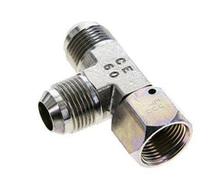 JIC T-koppeling UN 1-1/16''-12 Binnendraad x Buitendraad Staal 350 bar (4917.5psi)