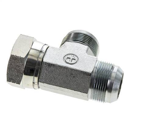 JIC T-koppeling UN 1-5/8''-12 Binnendraad x Buitendraad Staal 210 bar (2950.5psi)