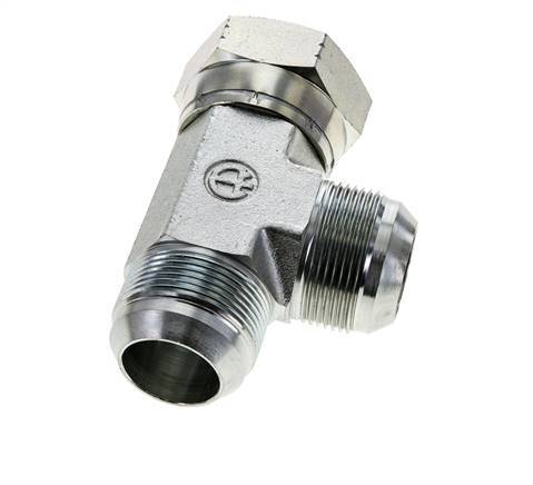 JIC T-koppeling UN 1-5/8''-12 Binnendraad x Buitendraad Staal 210 bar (2950.5psi)