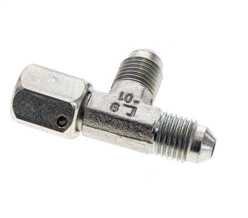 JIC T-koppeling UNF 7/16''-20 Binnendraad x Buitendraad Staal 350 bar (4917.5psi)