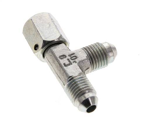 JIC T-koppeling UNF 7/16''-20 Binnendraad x Buitendraad Staal 350 bar (4917.5psi)