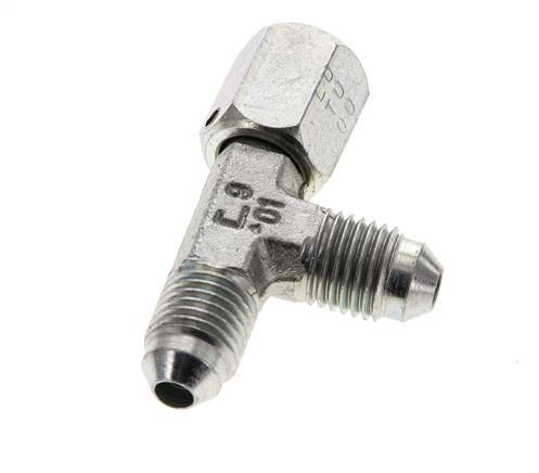 JIC T-koppeling UNF 7/16''-20 Binnendraad x Buitendraad Staal 350 bar (4917.5psi)