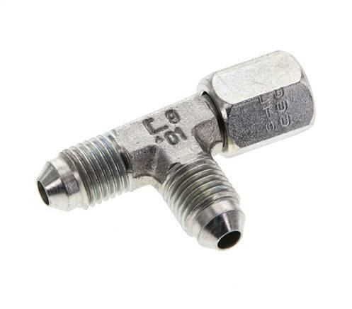 JIC T-koppeling UNF 7/16''-20 Binnendraad x Buitendraad Staal 350 bar (4917.5psi)
