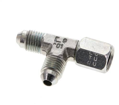 JIC T-koppeling UNF 7/16''-20 Binnendraad x Buitendraad Staal 350 bar (4917.5psi)