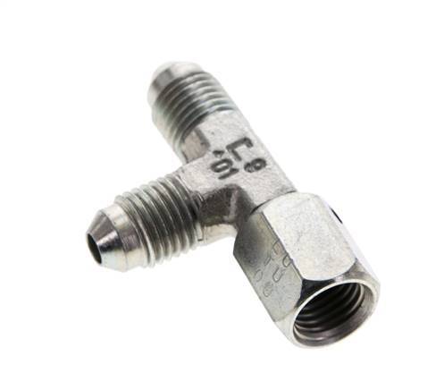 JIC T-koppeling UNF 7/16''-20 Binnendraad x Buitendraad Staal 350 bar (4917.5psi)