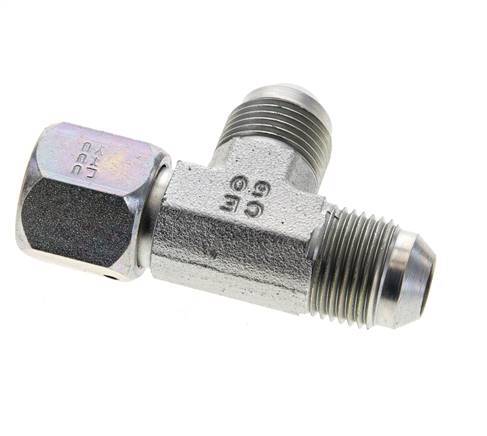 JIC T-koppeling UNF 3/4''-16 Binnendraad x Buitendraad Staal 350 bar (4917.5psi)