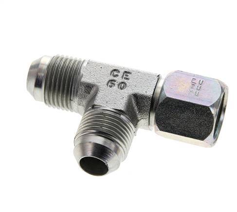 JIC T-koppeling UNF 3/4''-16 Binnendraad x Buitendraad Staal 350 bar (4917.5psi)