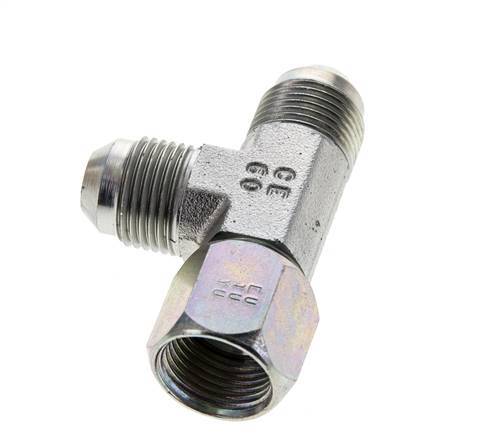 JIC T-koppeling UNF 3/4''-16 Binnendraad x Buitendraad Staal 350 bar (4917.5psi)