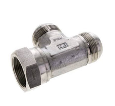 JIC T-koppeling UN 1-5/8''-12 Binnendraad x Buitendraad RVS 210 bar (2950.5psi)