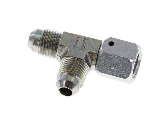 JIC T-koppeling UNF 1/2''-20 Binnendraad x Buitendraad Staal 350 bar (4917.5psi)