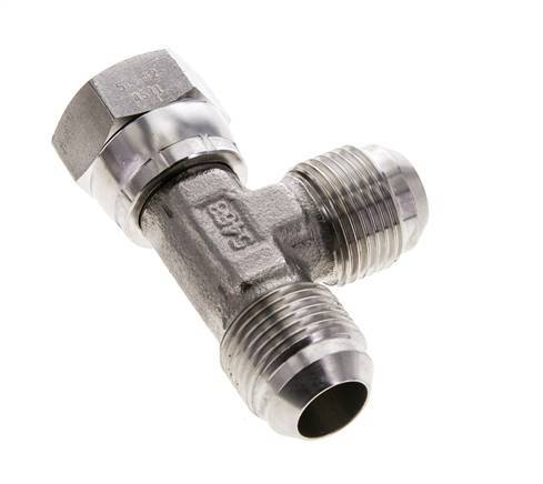 JIC T-koppeling UN 1-1/16''-12 binnendraad x buitendraad RVS 350 bar (4917.5psi)