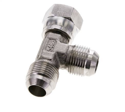 JIC T-koppeling UN 1-1/16''-12 binnendraad x buitendraad RVS 350 bar (4917.5psi)