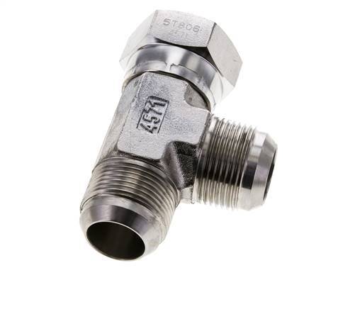 JIC T-koppeling UN 1-5/16''-12 Binnendraad x Buitendraad RVS 250 bar (3512.5psi)