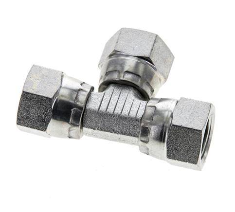 Jic T-Koppeling 1/2''-20 Binnendraad Staal 75bar