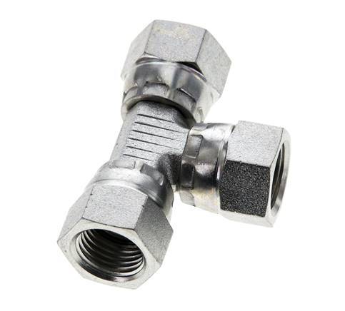 Jic T-Koppeling 1/2''-20 Binnendraad Staal 75bar