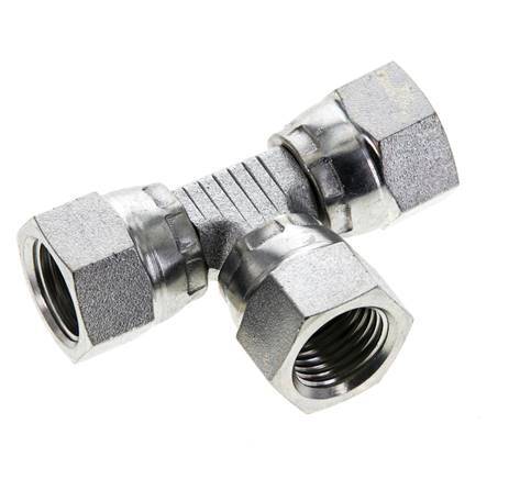 Jic T-Koppeling 1/2''-20 Binnendraad Staal 75bar