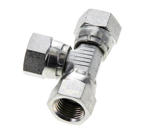 Jic T-Koppeling 1/2''-20 Binnendraad Staal 75bar