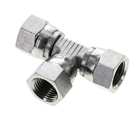 Jic T-Koppeling 1/2''-20 Binnendraad Staal 75bar