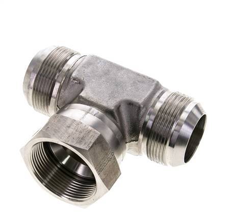 JIC Tee Fitting UN 1-7/8''-12 Male x Female Stainless steel 170bar (2388.5psi)
