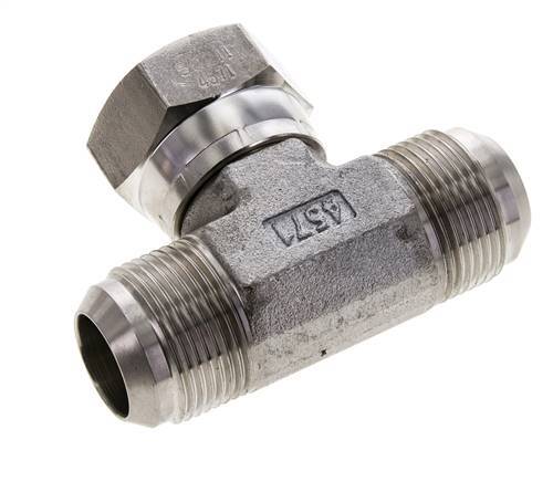 JIC T-koppeling UN 1-5/16''-12 Buitendraad x Binnendraad RVS 250 bar (3512.5psi)