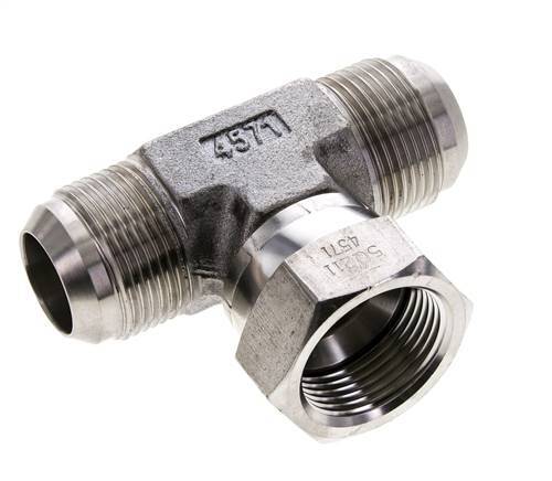 JIC T-koppeling UN 1-5/16''-12 Buitendraad x Binnendraad RVS 250 bar (3512.5psi)