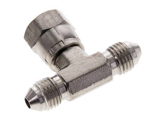 JIC T-koppeling UNF 7/16''-20 Buitendraad x Binnendraad RVS 350 bar (4917.5psi)