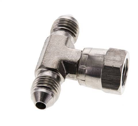 JIC T-koppeling UNF 7/16''-20 Buitendraad x Binnendraad RVS 350 bar (4917.5psi)