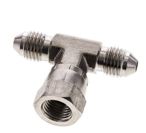 JIC T-koppeling UNF 7/16''-20 Buitendraad x Binnendraad RVS 350 bar (4917.5psi)
