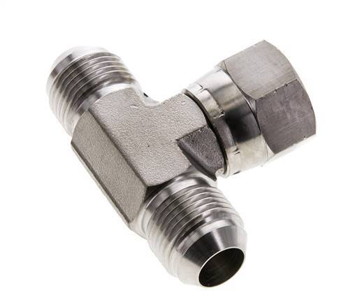 JIC T-koppeling UNF 7/8''-14 Buitendraad x Binnendraad RVS 350 bar (4917.5psi)