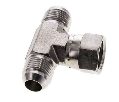 JIC T-koppeling UNF 7/8''-14 Buitendraad x Binnendraad RVS 350 bar (4917.5psi)