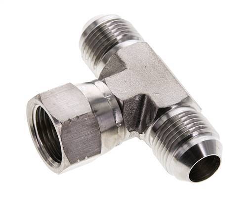 JIC T-koppeling UNF 7/8''-14 Buitendraad x Binnendraad RVS 350 bar (4917.5psi)