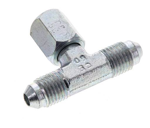 JIC T-koppeling UNF 7/16''-20 Buitendraad x Binnendraad Staal 350 bar (4917.5psi)
