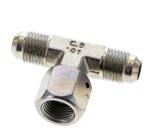 JIC T-koppeling UNF 9/16''-18 Buitendraad x Binnendraad Staal 350 bar (4917.5psi)