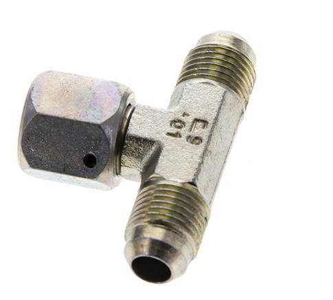 JIC T-koppeling UNF 9/16''-18 Buitendraad x Binnendraad Staal 350 bar (4917.5psi)