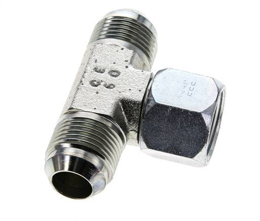 JIC T-koppeling UN 1-1/16''-12 Buitendraad x Binnendraad Staal 350 bar (4917.5psi)