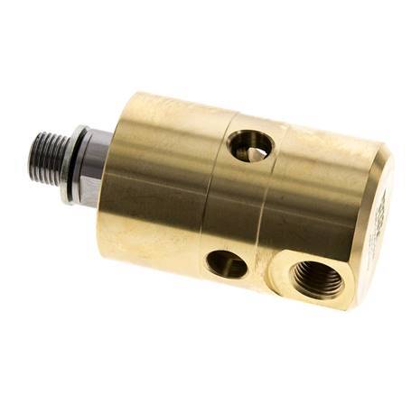 Draaidoorvoer G1/4'' Binnendraad X G1/4'' Buitendraad Messing 50bar