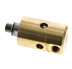 Draaidoorvoer G1/4'' Binnendraad X G1/4'' Buitendraad Messing 50bar