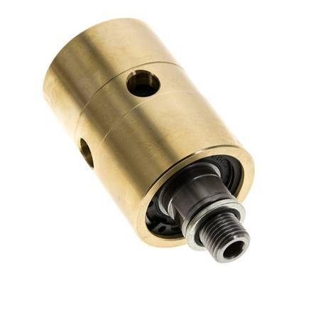 Draaidoorvoer G1/4'' Binnendraad X G1/4'' Buitendraad Messing 50bar