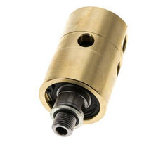 Draaidoorvoer G1/4'' Binnendraad X G1/4'' Buitendraad Messing 50bar